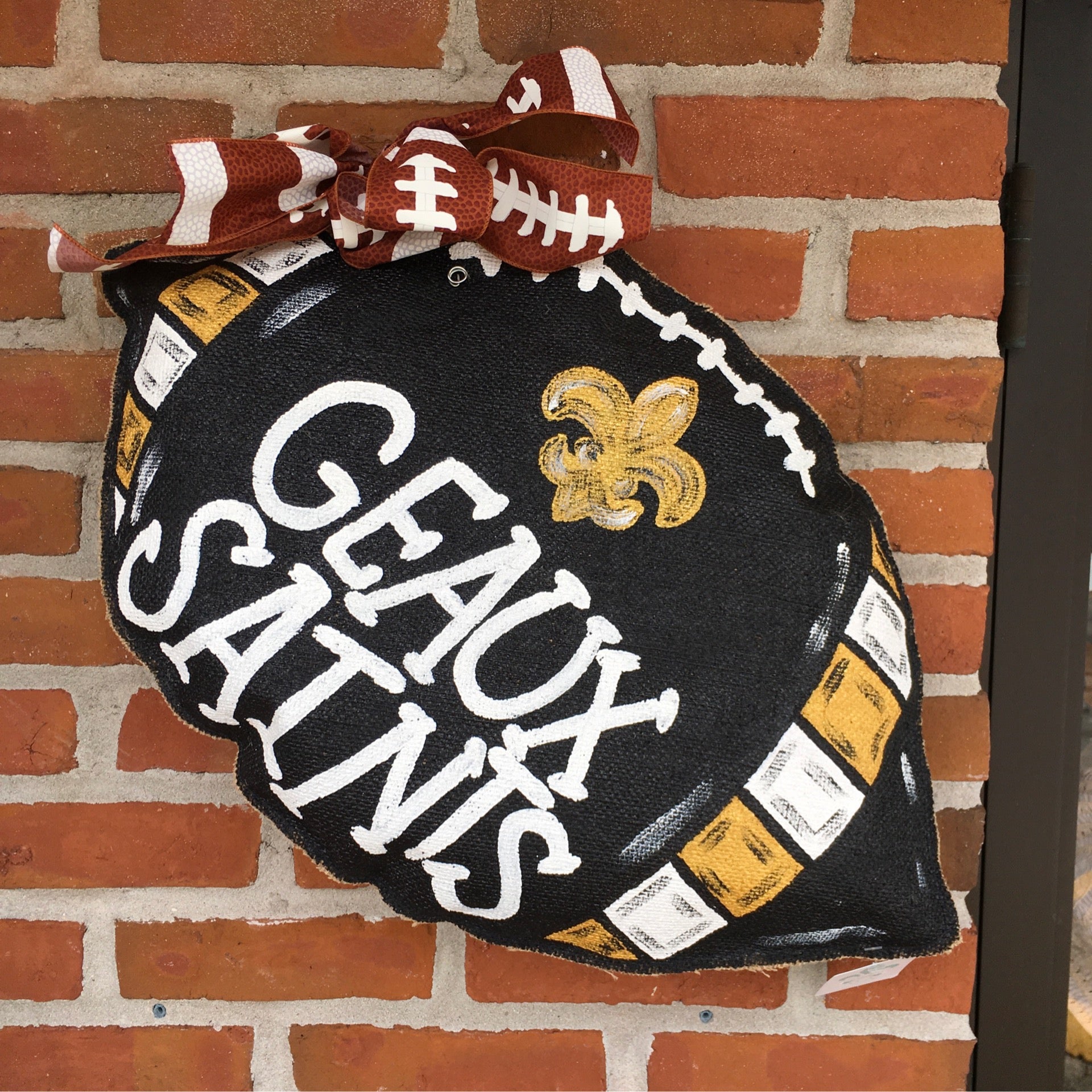 Go Saints Door Hanger, Go Saints, New Orleans Saints, New Orleans