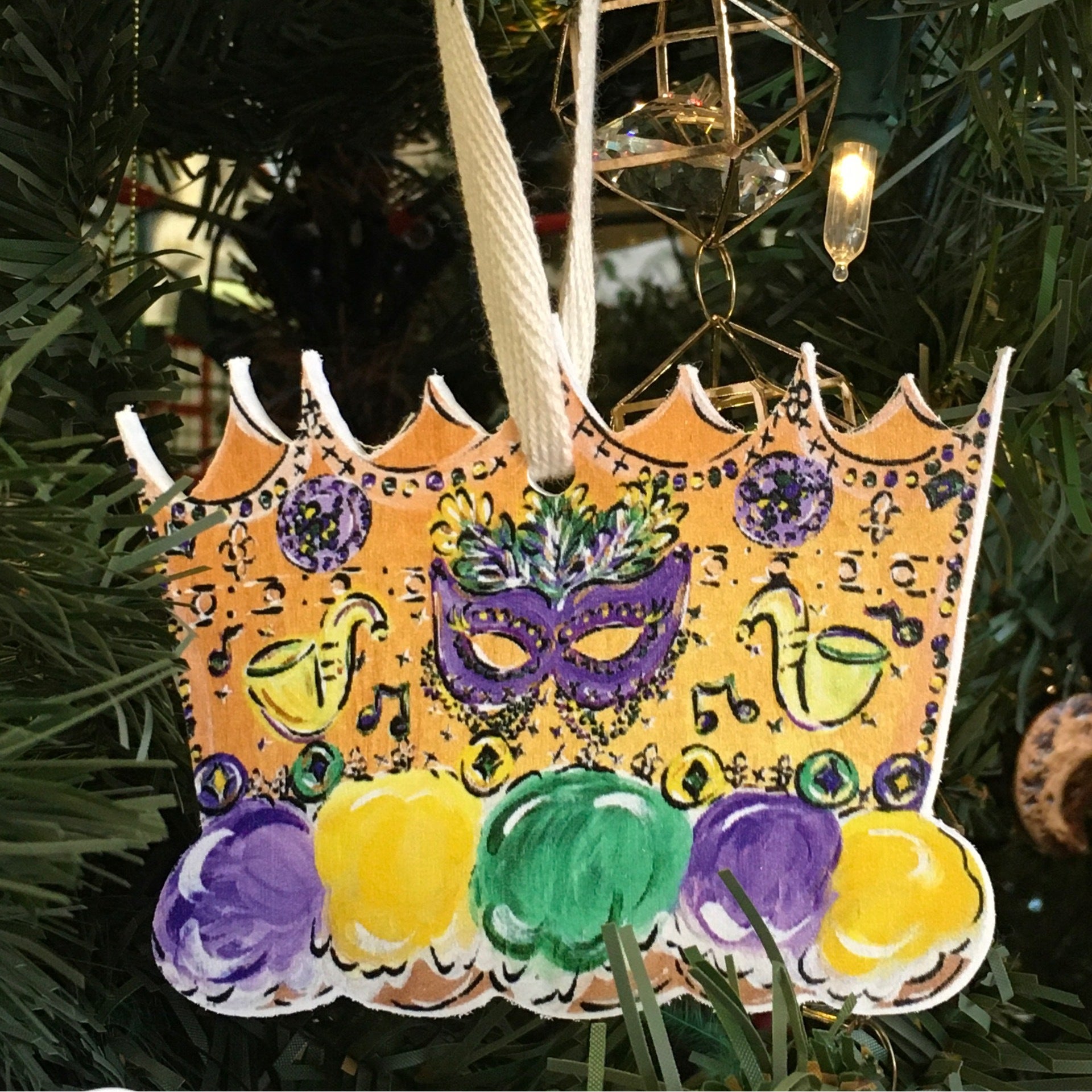 Mardi Gras Crown Ornament