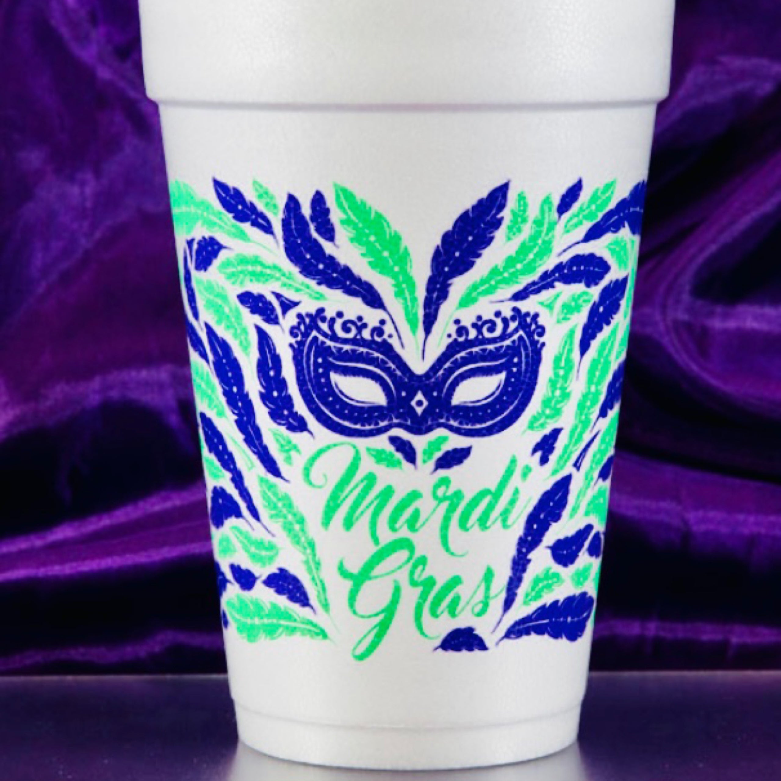 16 oz Heart of Hearts Foam Cups - Pack of 10 (Each) – Mardi Gras Spot