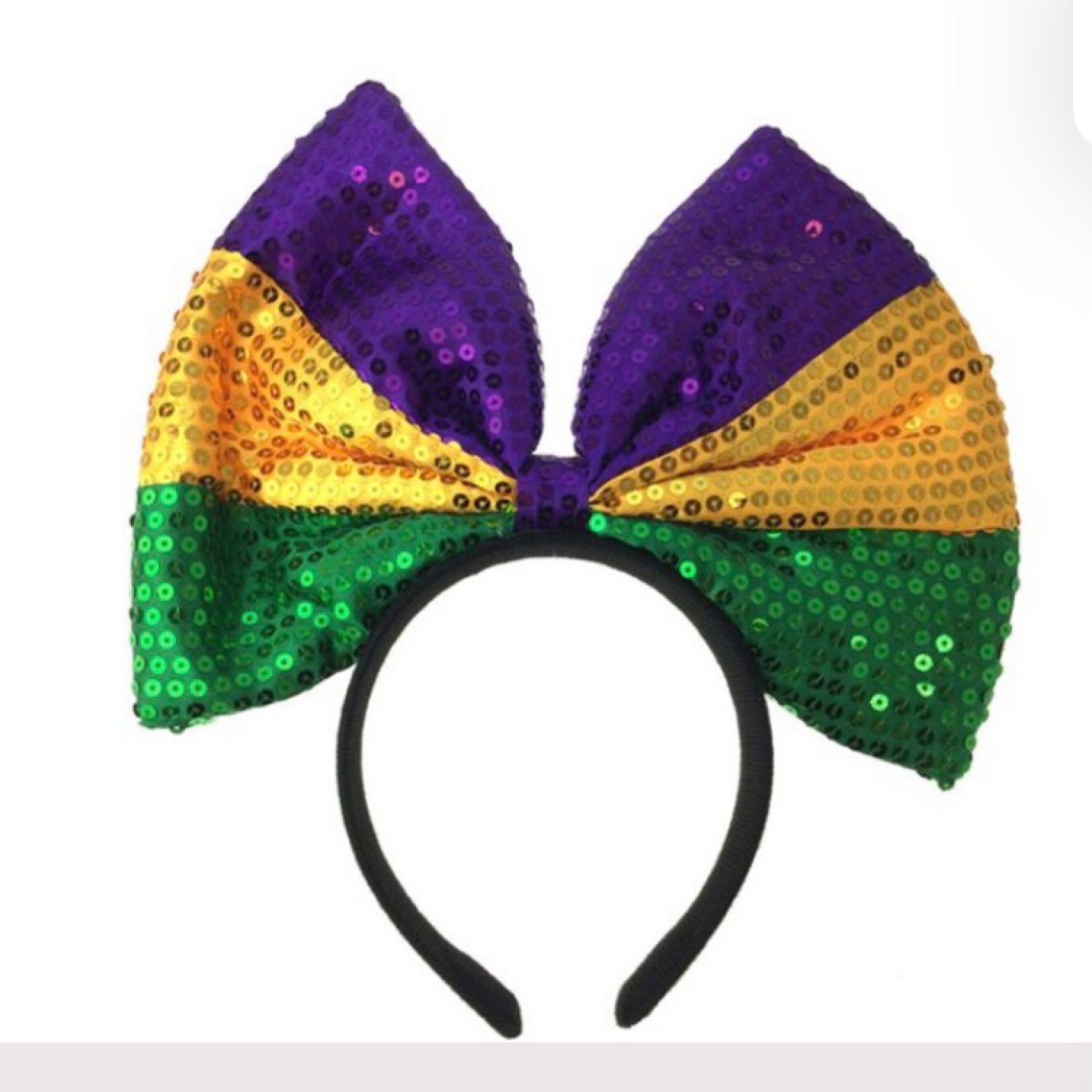 Mardi Gras Minnie Ears Headband
