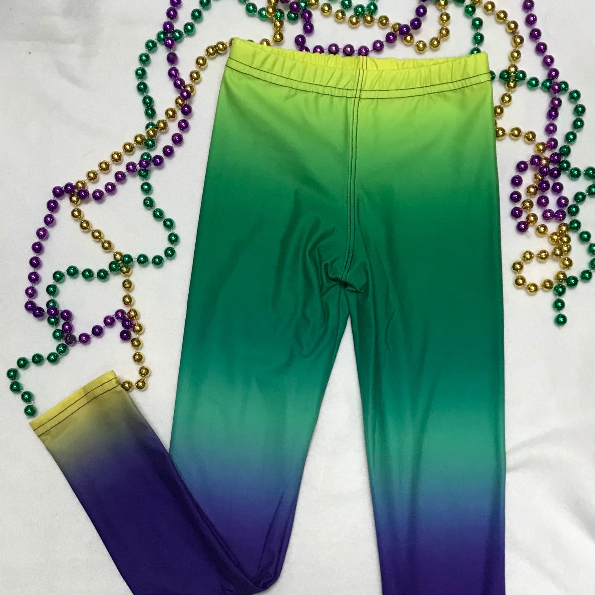 Tie dye shop mardi gras leggings